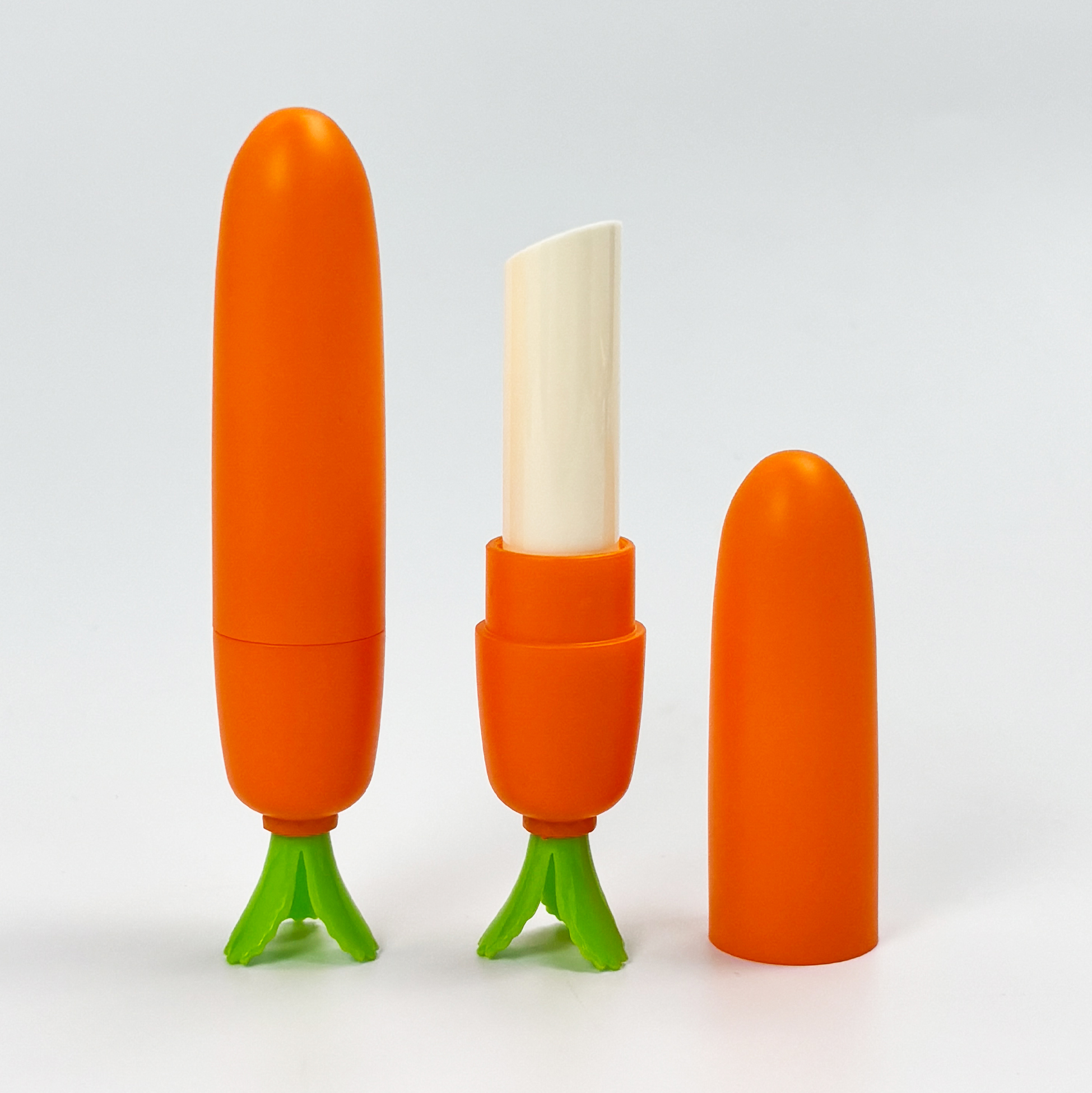 Carrot-shaped Lipstick Tube Novelty Carrot Design Lipstick Container