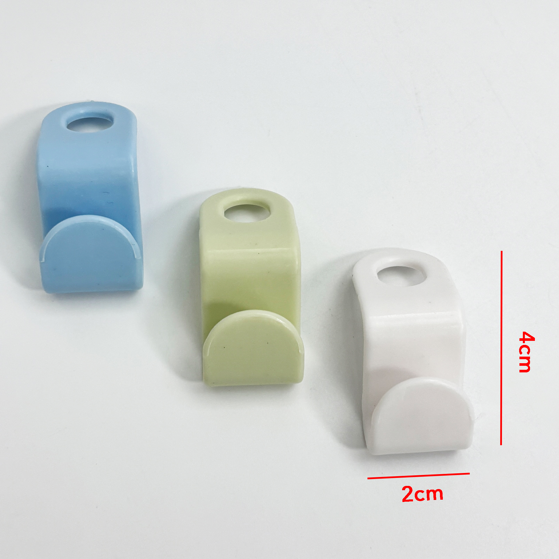 3-piece Plastic Hook Set