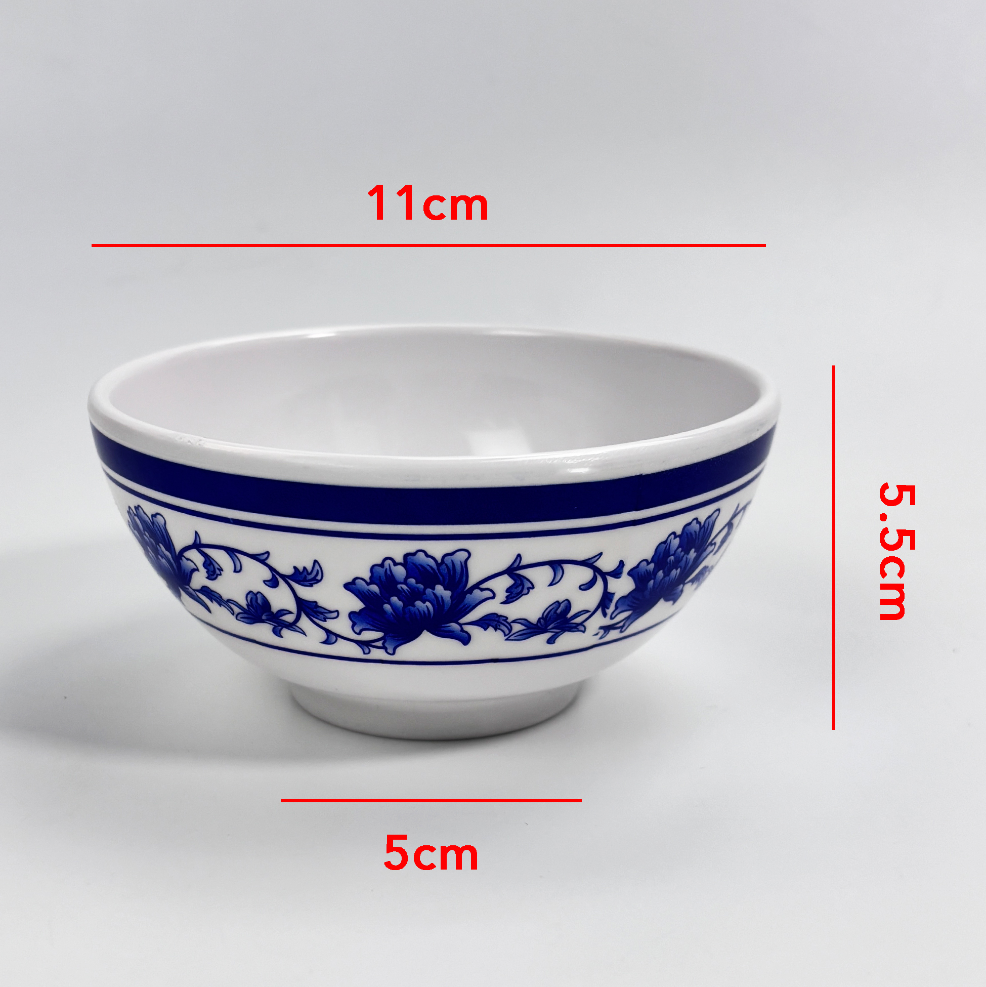 Blue-and-white Melamine Bowl