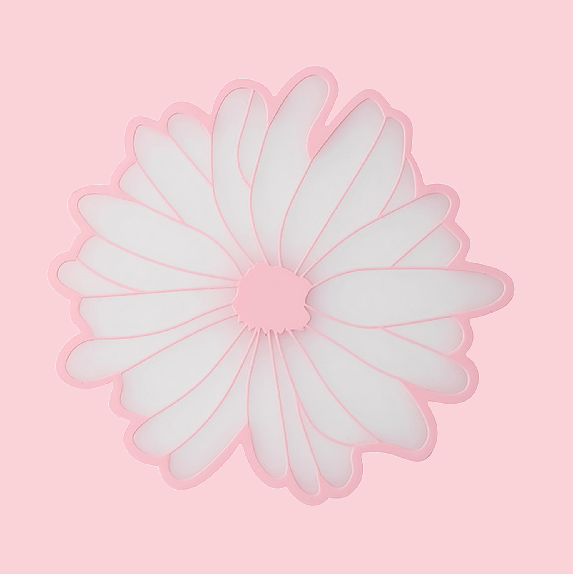 Set of 3 Flower Shape Coasters Insulation Placemat Anti-Slip Cup Mat for Drinks Mugs