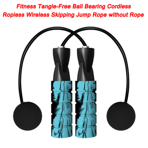 Fitness Jump Rope Tangle-Free Ball Bearing Cordless Wireless Skipping Jump Rope without Rope