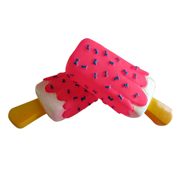 Dog Toy Interactive Chewing Toy Pet Dog Toys Popsicle Resistant Molar Squeak Sounds Toys