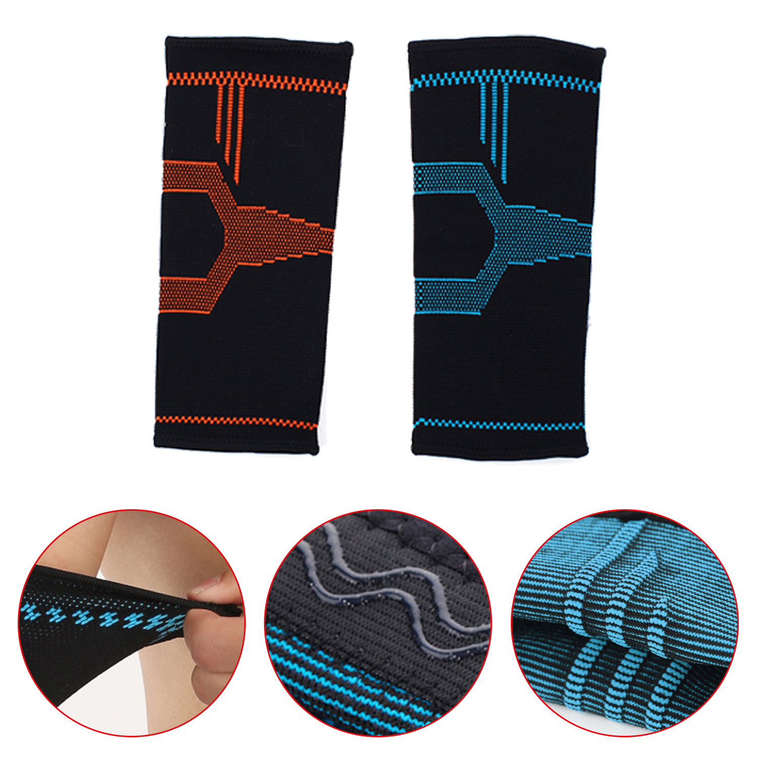 Knitted Elbow Brace Fitness Elastic Weaving Elbow Sleeve Training Elbow Support Brace