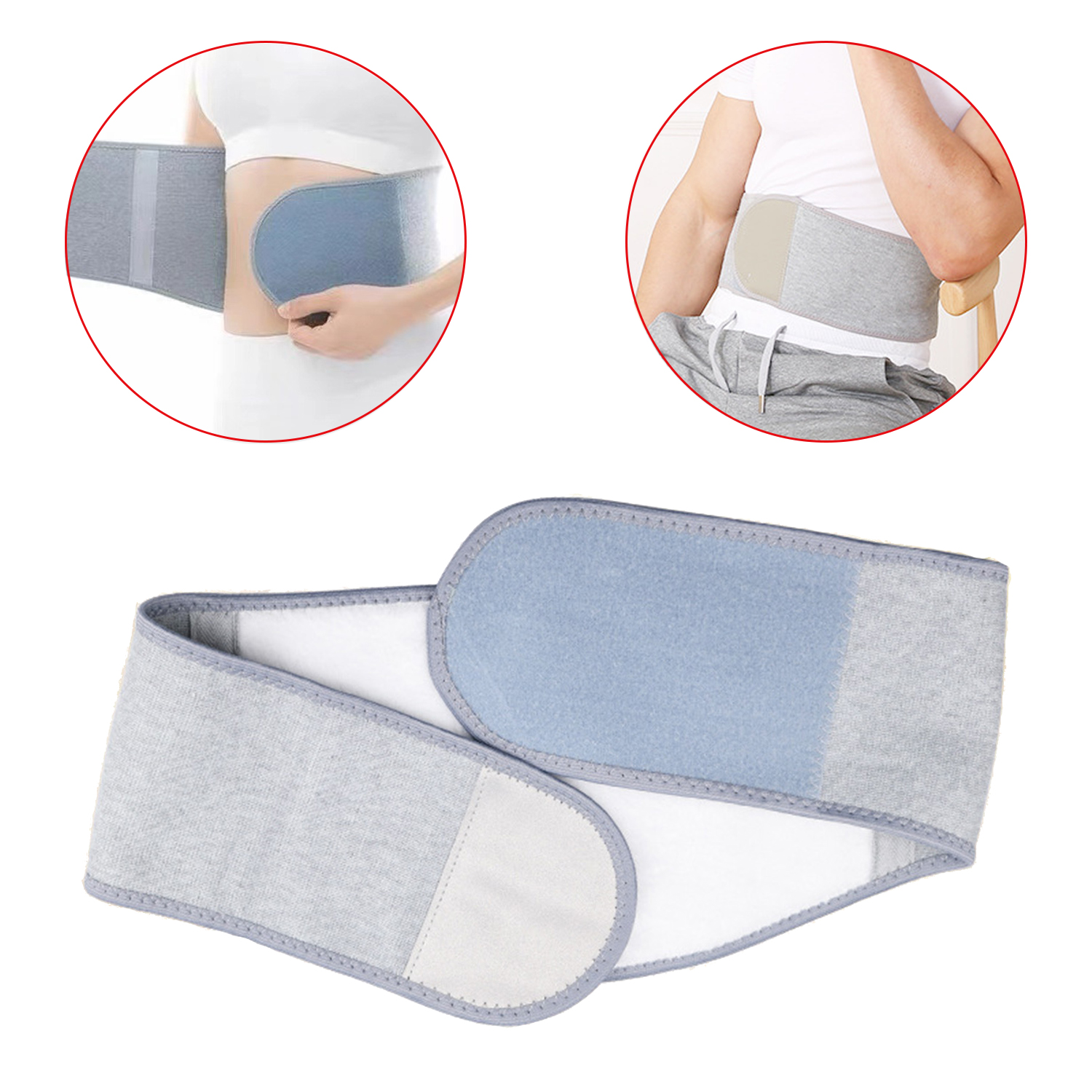 Waist Slimming Belt Natural Bamboo Charcoal Fibber Breathable Waist Support Belt To Keep Warm