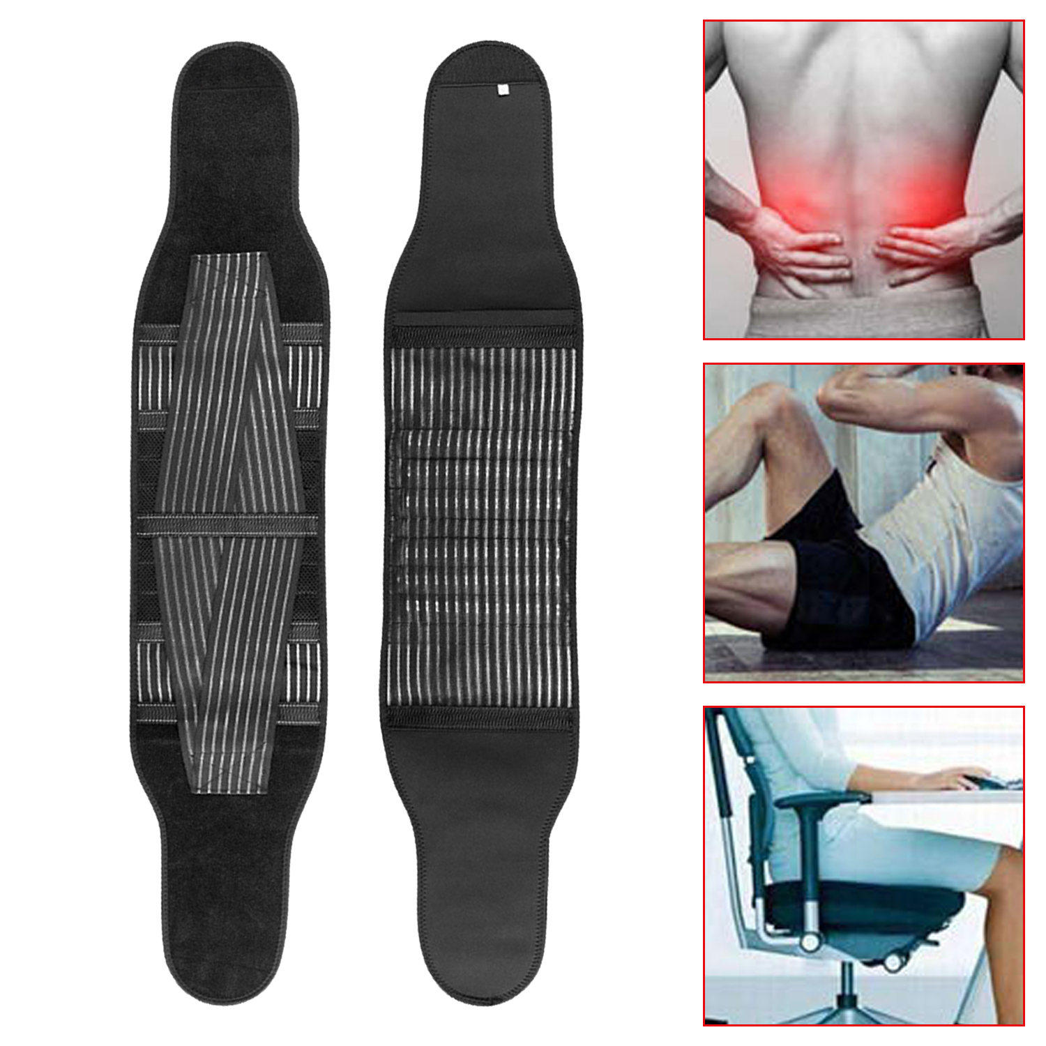 Waist Trainer Belt With Double Adjustable Straps For Fitness Weight Loss