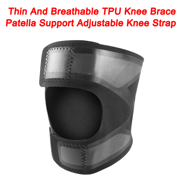 Thin And Breathable TPU Knee Brace Patella Support Adjustable Knee Strap