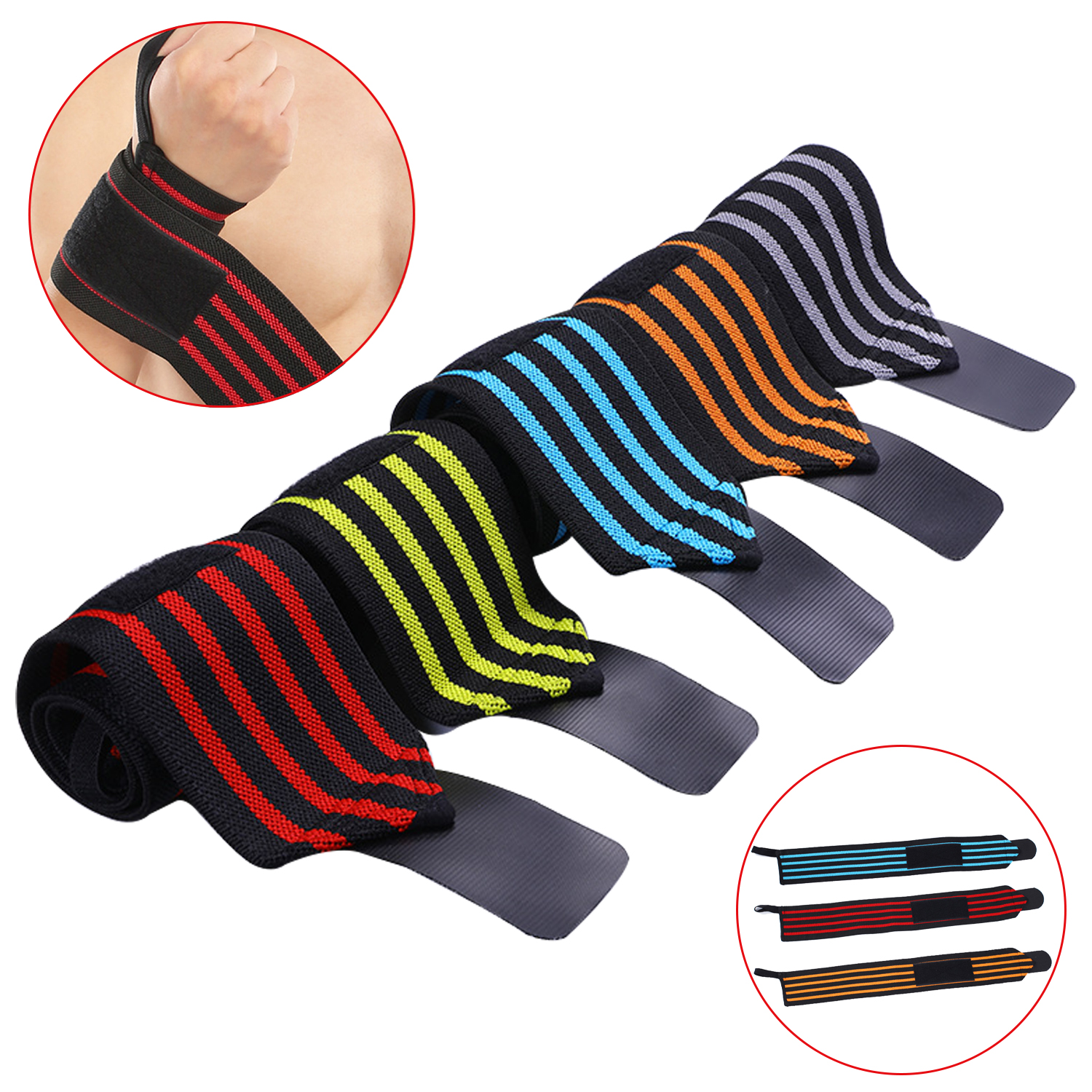 Fitness Wrist Wraps Wrist Protective Sports Weight Lifting Wrist Wraps Strap Fitness Wrist Support Brace