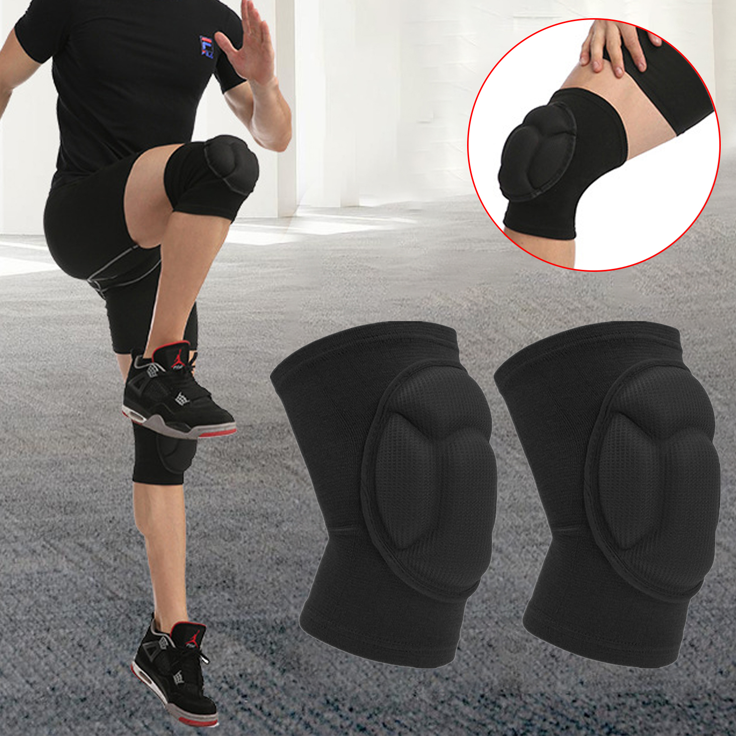 Elastic Sponge Cushion Knee Support Knee Pad Knee Sleeve Breathable Neoprene Knee Support