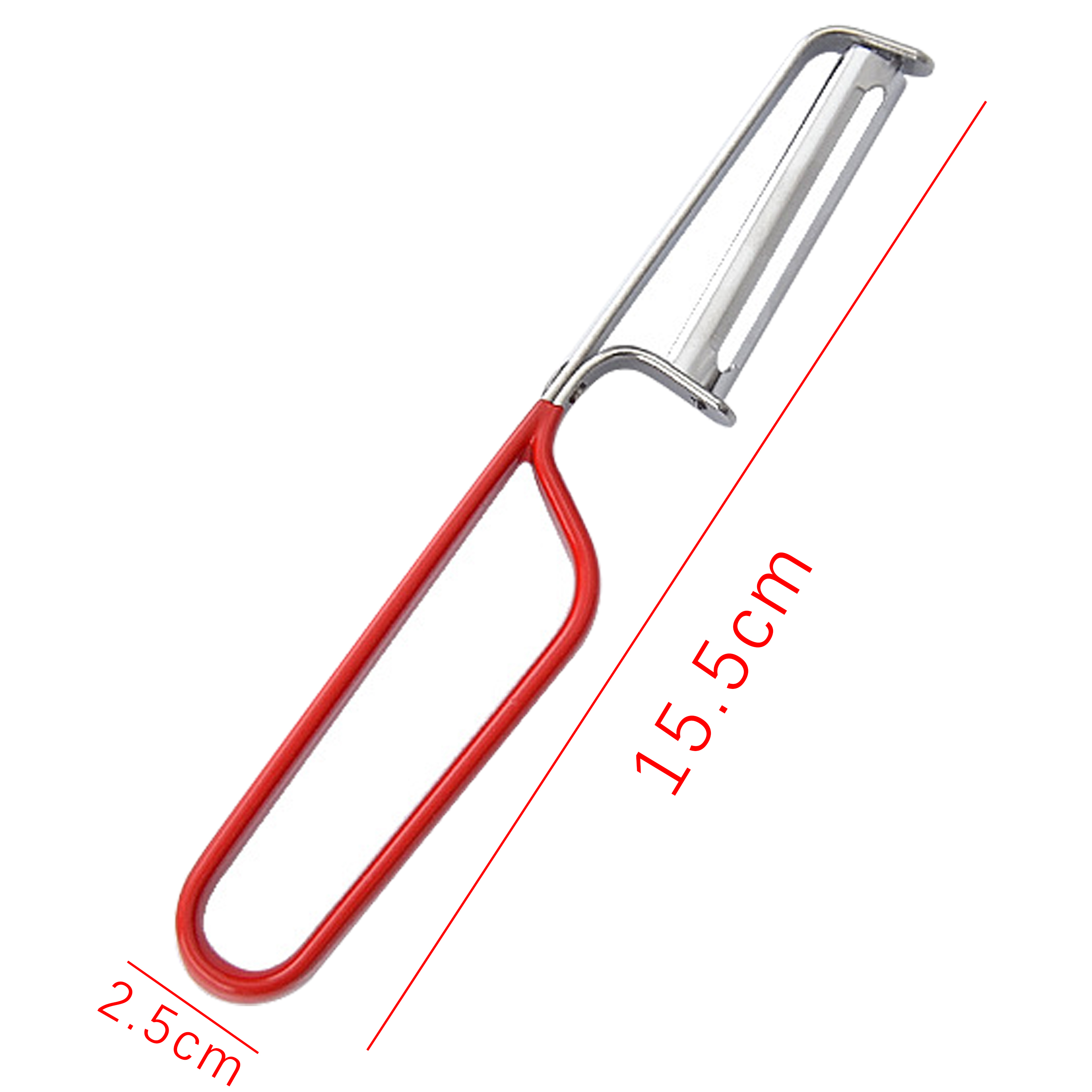 Stainless Steel Vegetable Peeler with Comfort Grip Handle