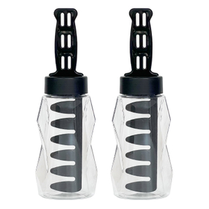 350ml Transparent Hair Color Bottle with Comb Applicator