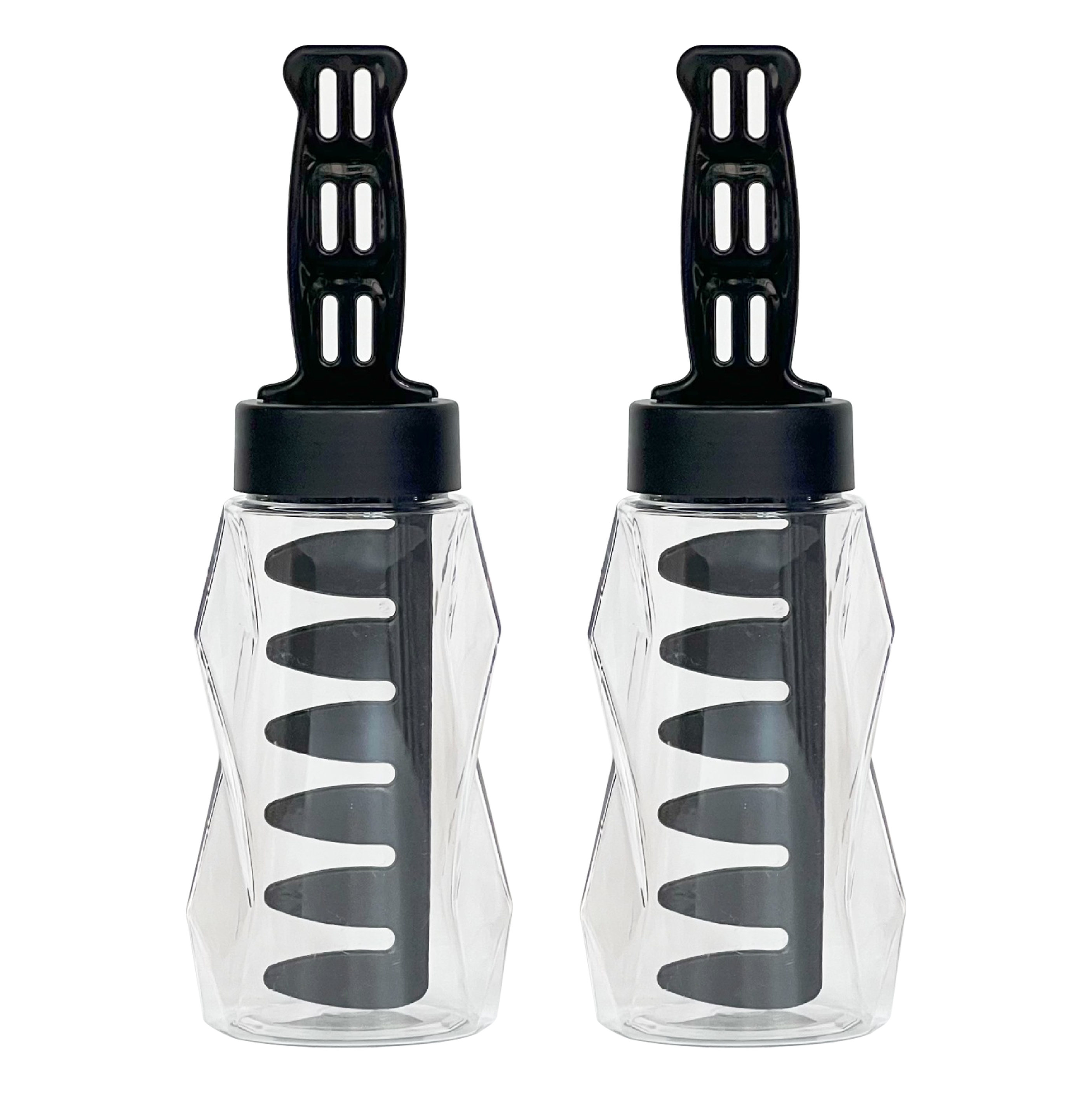 350ml Transparent Hair Color Bottle with Comb Applicator