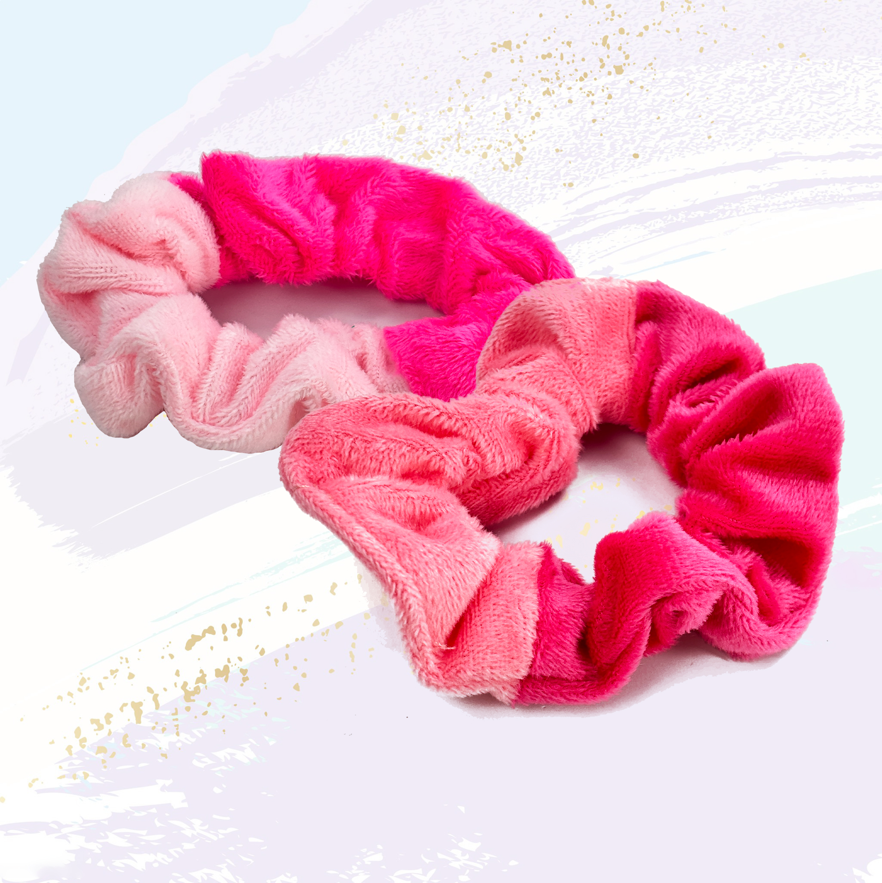 2-Piece Color-Block Hairbands Set with Modern Card Packaging