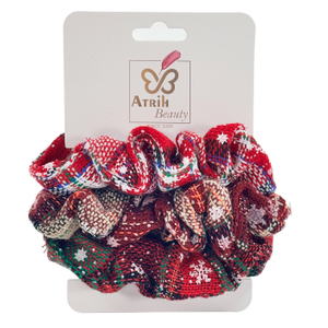 3-Piece Plaid Pattern Hairbands Set with Stylish Card Packaging