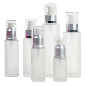 Frosted Glass Lotion Bottle