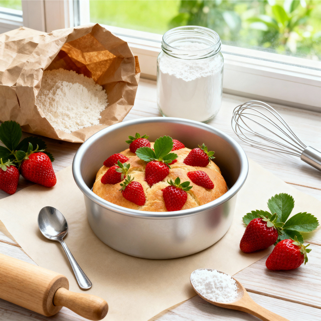 4-pcs Removable Bottom Round Cake Mold Set