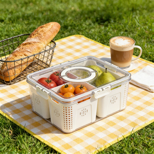 Mother's Day 3-grids Snack Box Container