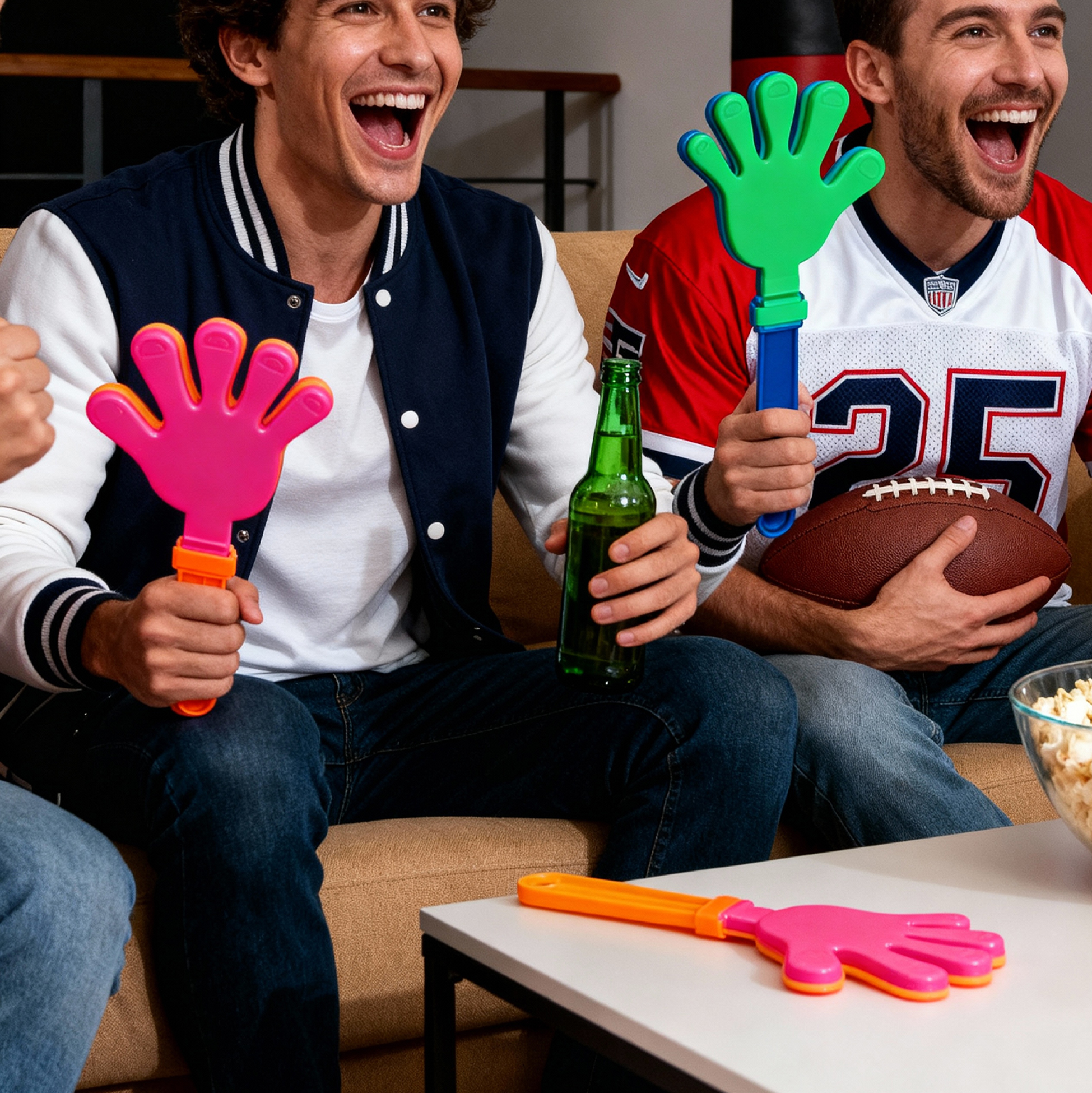 Colorful Plastic Hand Clapper Multipurpose Hand-shaped Noise Maker