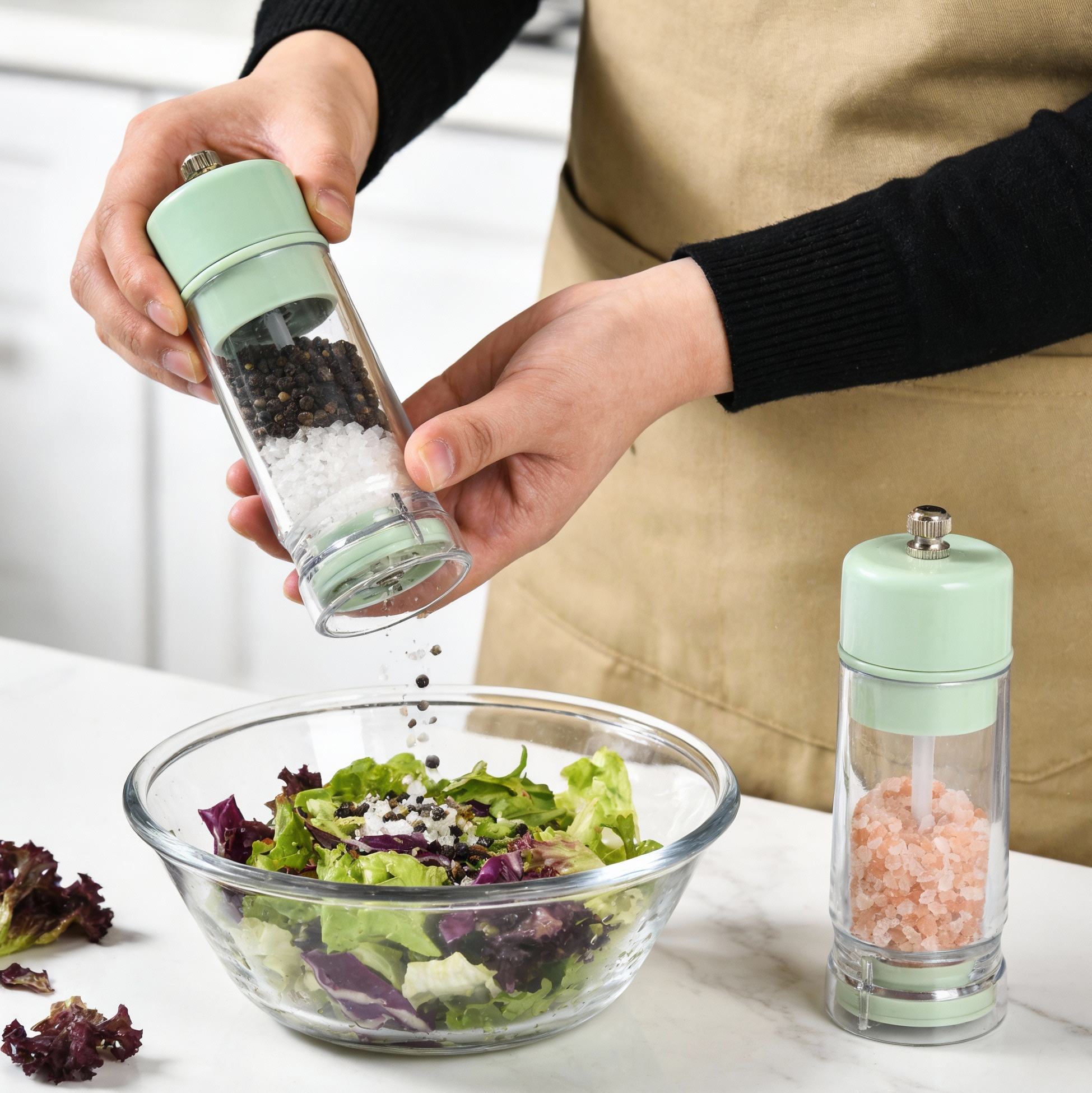 Mother's Day 2-pcs Refillable Manual Spice Mill