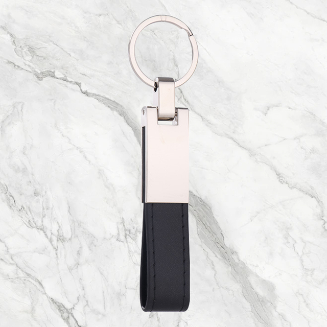 Leather And Metal Keychain Stylish Leather Key Holder