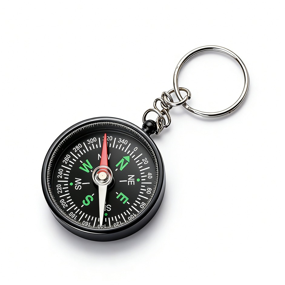 Compass Keychain Pocket Compass