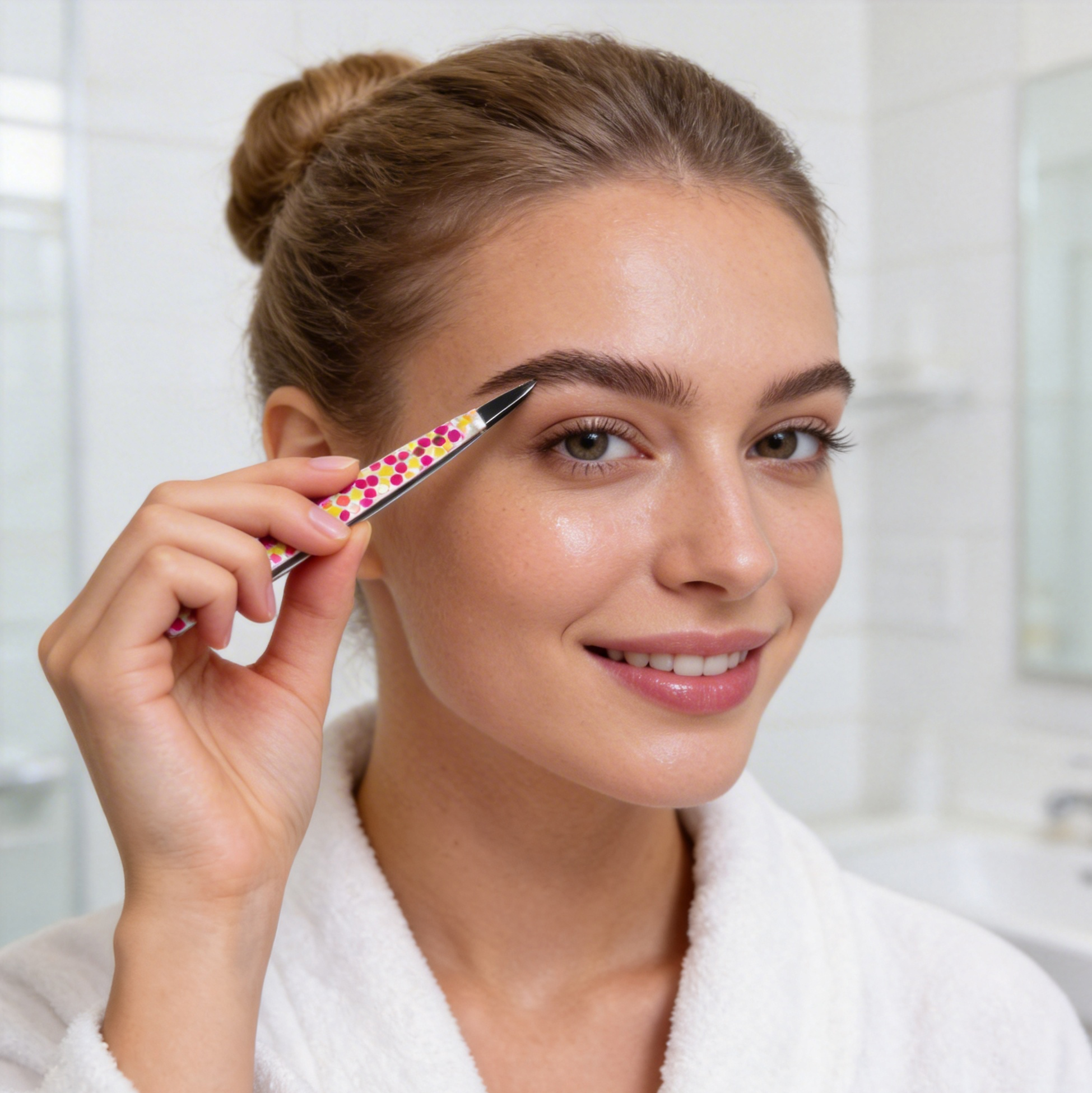 Polka Dot Slant Tweezer