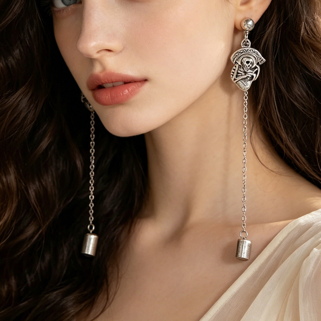 6 Pairs Halloween Gothic Earrings Set for Women