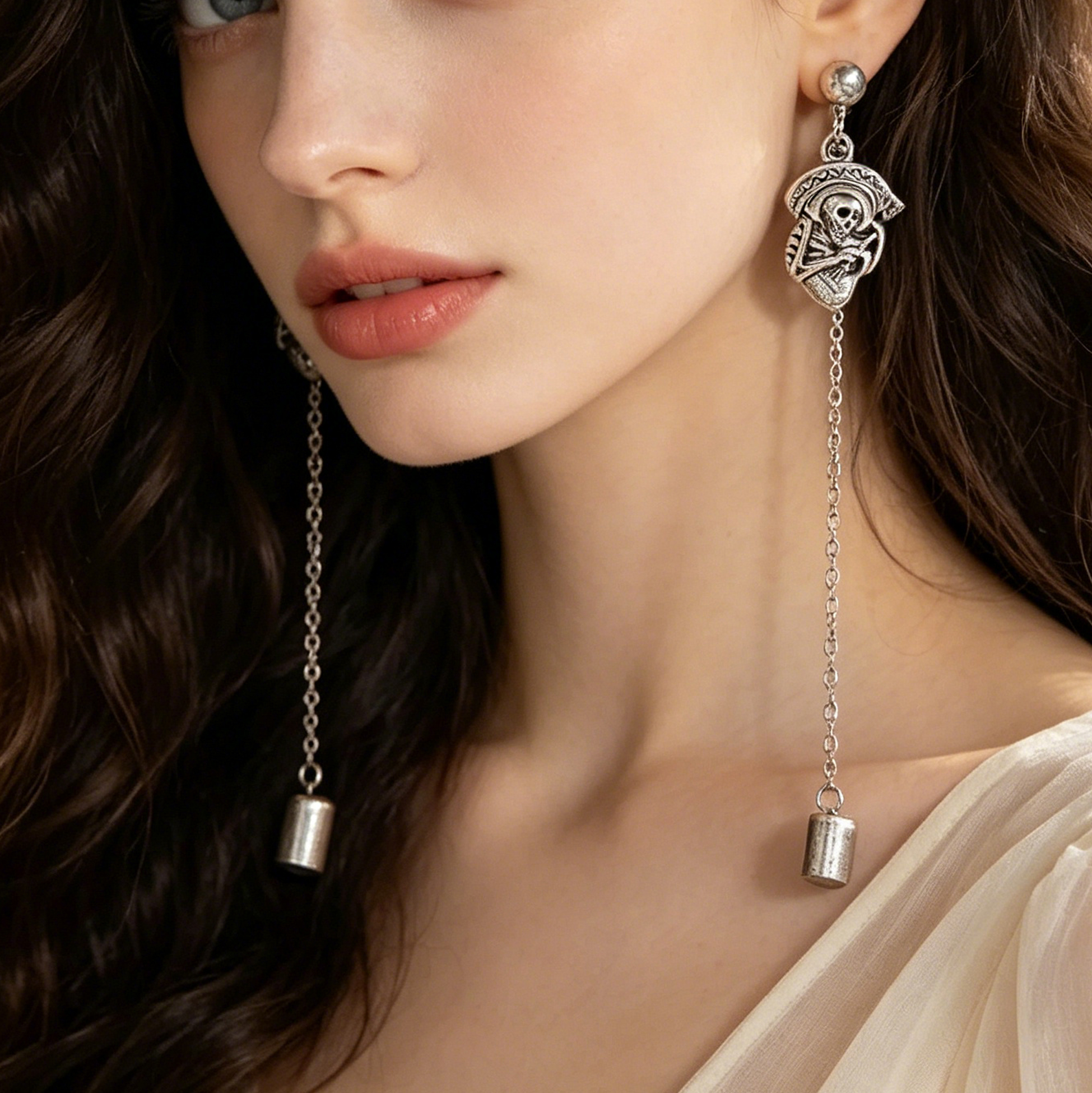 6 Pairs Halloween Gothic Earrings Set for Women