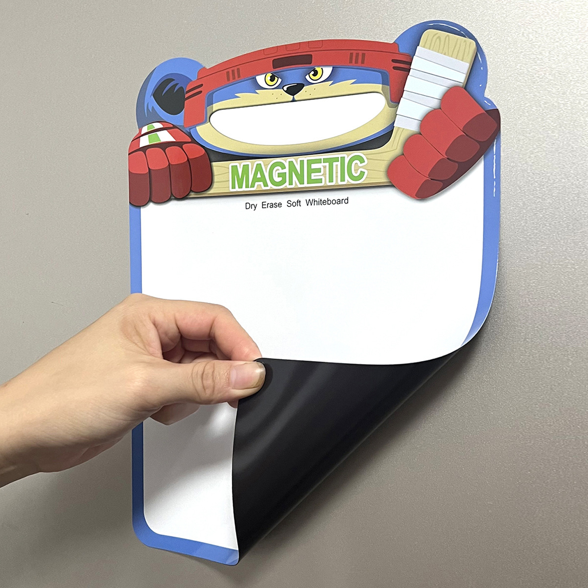 Hockey Mascot Magnetic Dry Erase Whiteboard