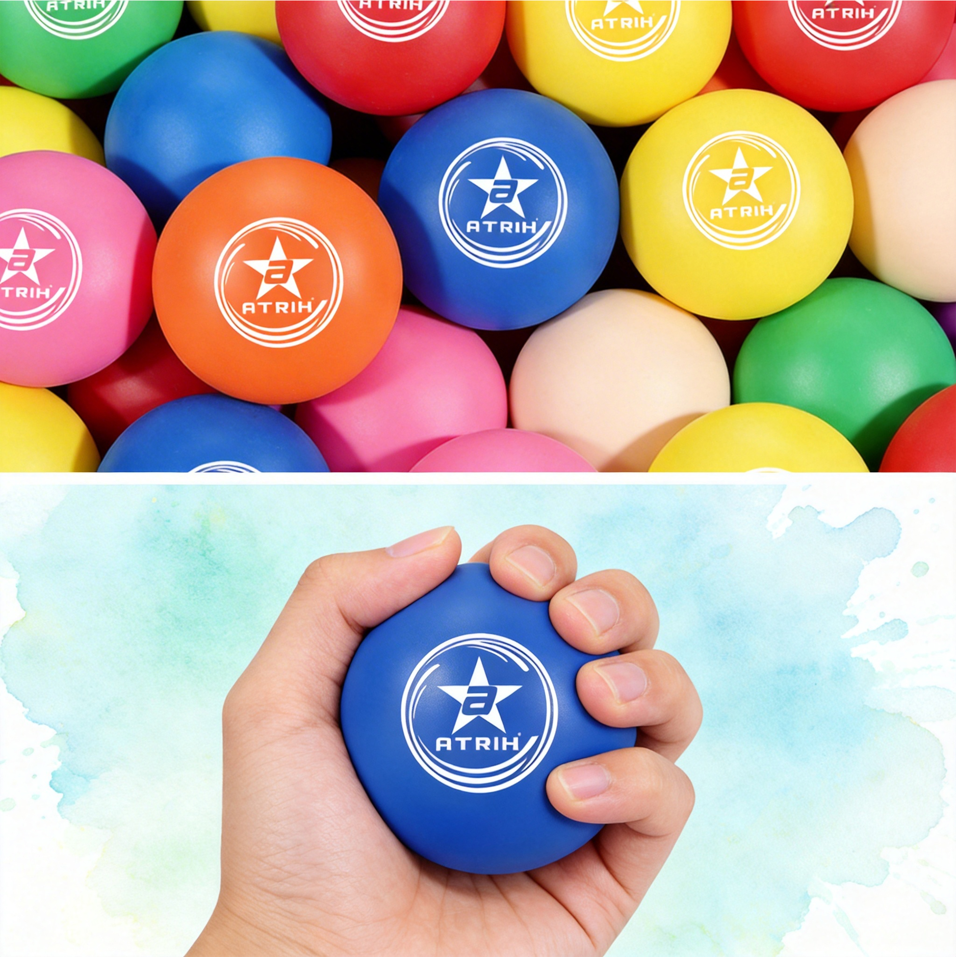 ATRIH Stress Balls 4cm Soft Foam Squeeze Balls
