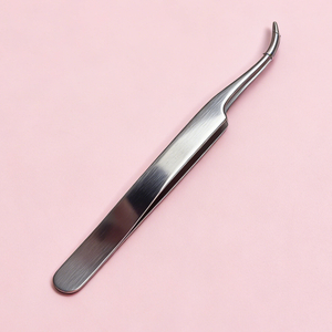 Curved Tip Eyelash Tweezer Stainless Steel Lash Tweezer
