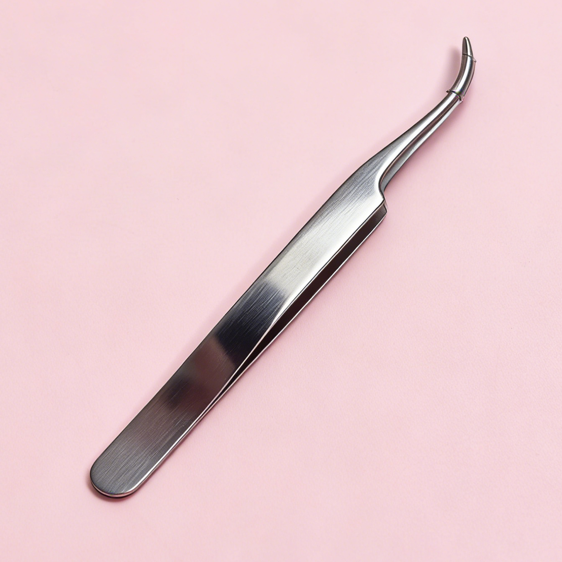 Curved Tip Eyelash Tweezer Stainless Steel Lash Tweezer
