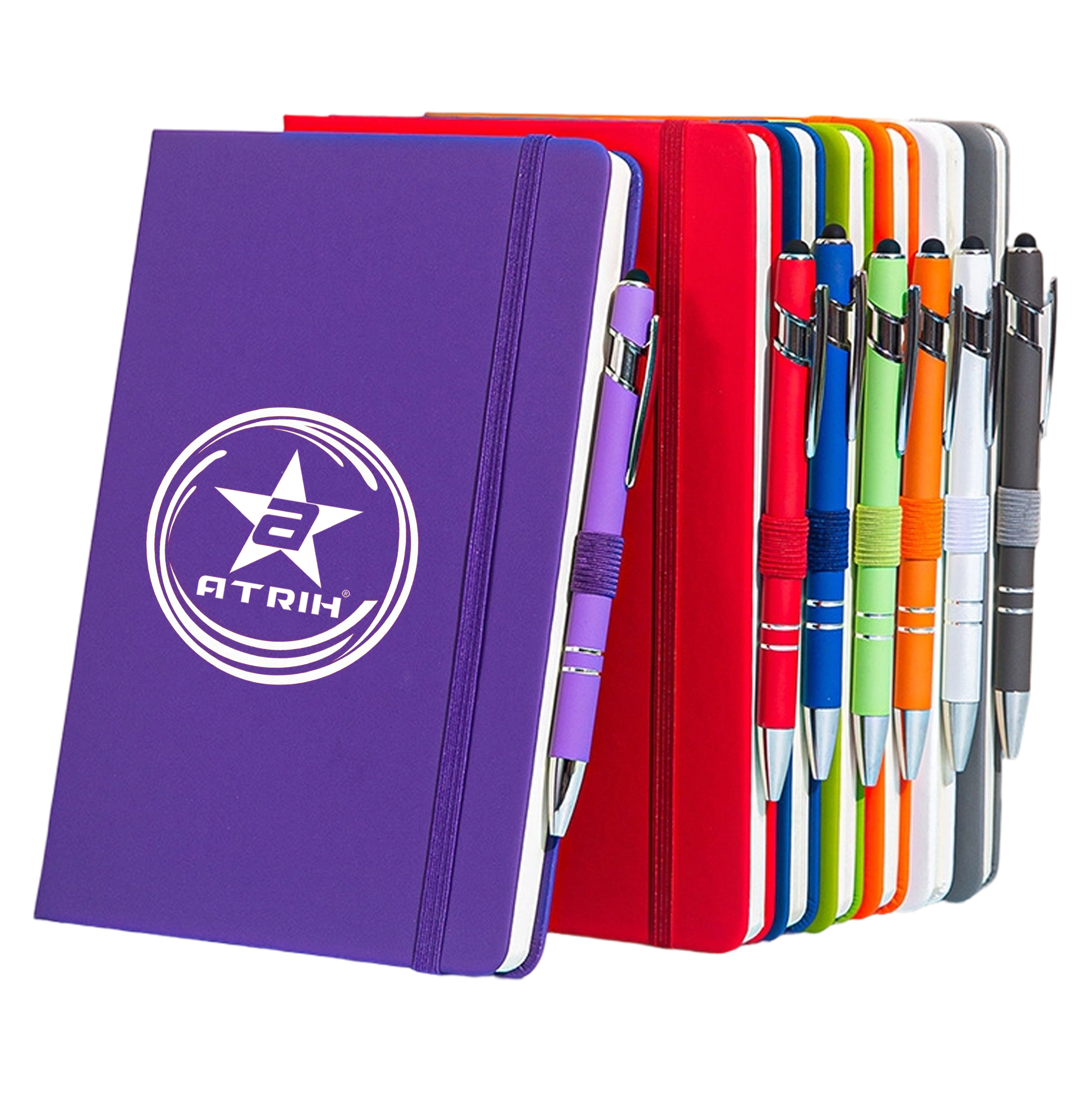 ATRIH Lined Journal Notebook with Pen Holder