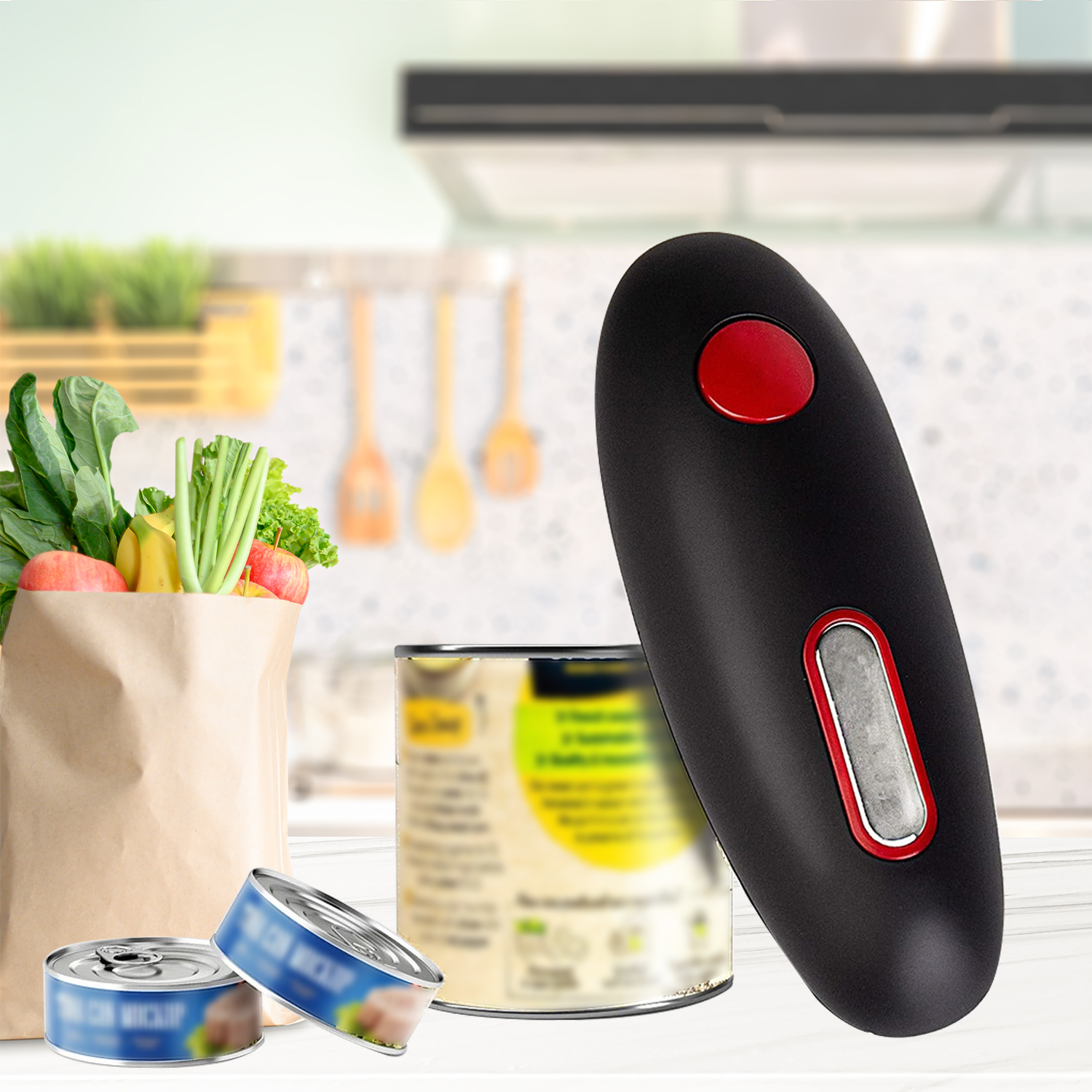 Electric Can Opener Automatic Bottle Opener Jar Can Tin Touch No Sharp Edges Handheld Jar Openers Kitchen Bar Tools
