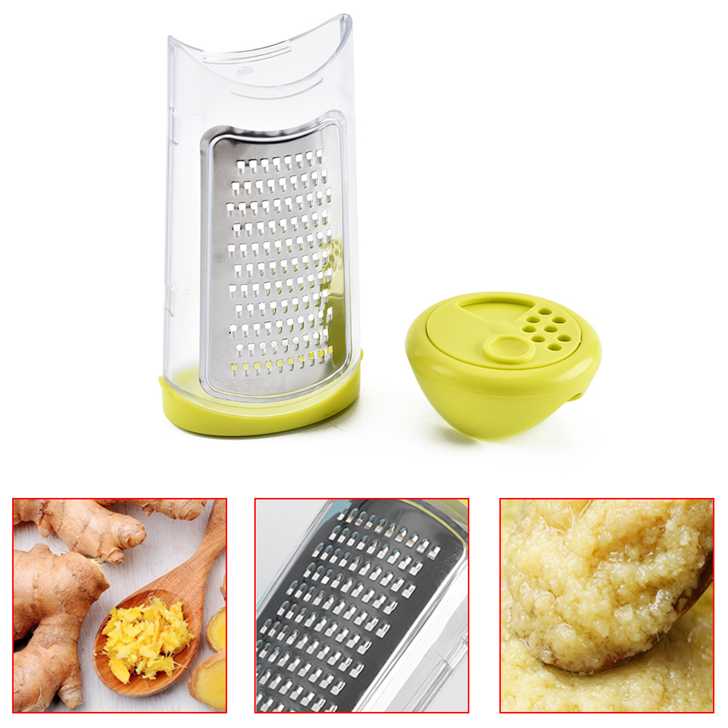 Wholesale Multi Purpose Grater ABS Stainless Steel Cheese Grater & Lemon Zester Grater Slicer with Protect Cover