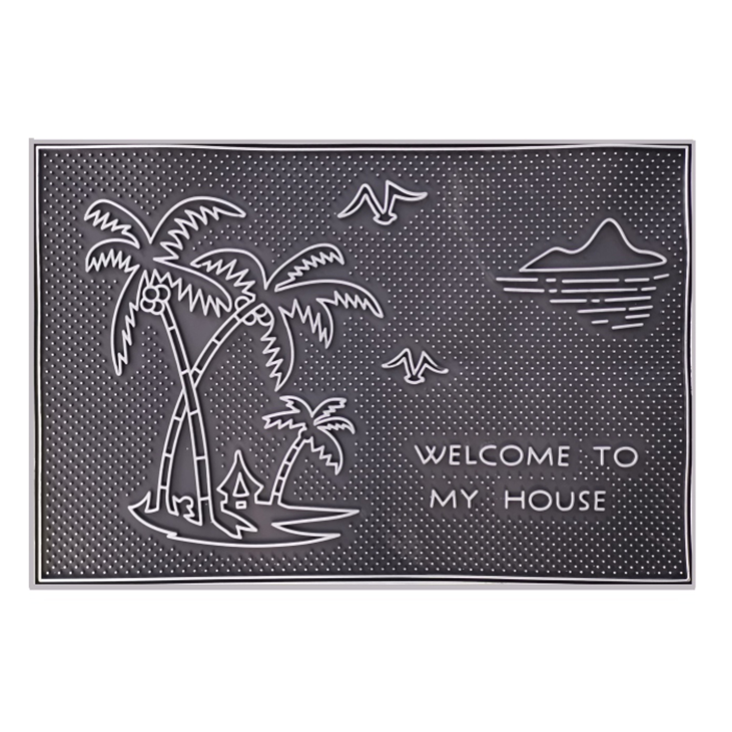Beach House Design Door Mat Living Room Mat PVC Non-slip Mat Entrance Door Mat Carpet