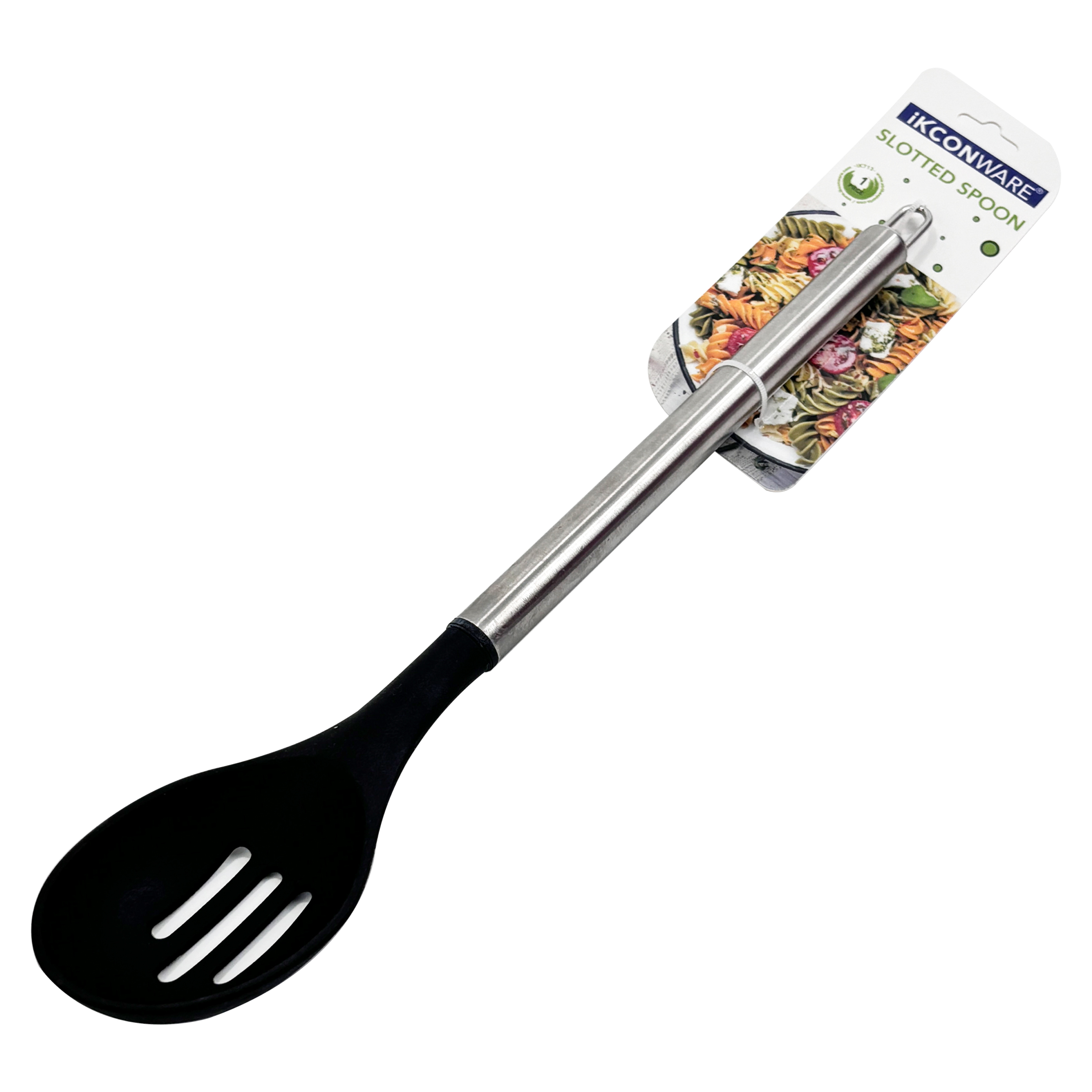 Stainless Steel Handle Silicone Slotted Spoon