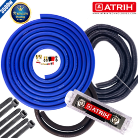 0 Gauge Amp Kit Amplifier Install Wiring 3500W