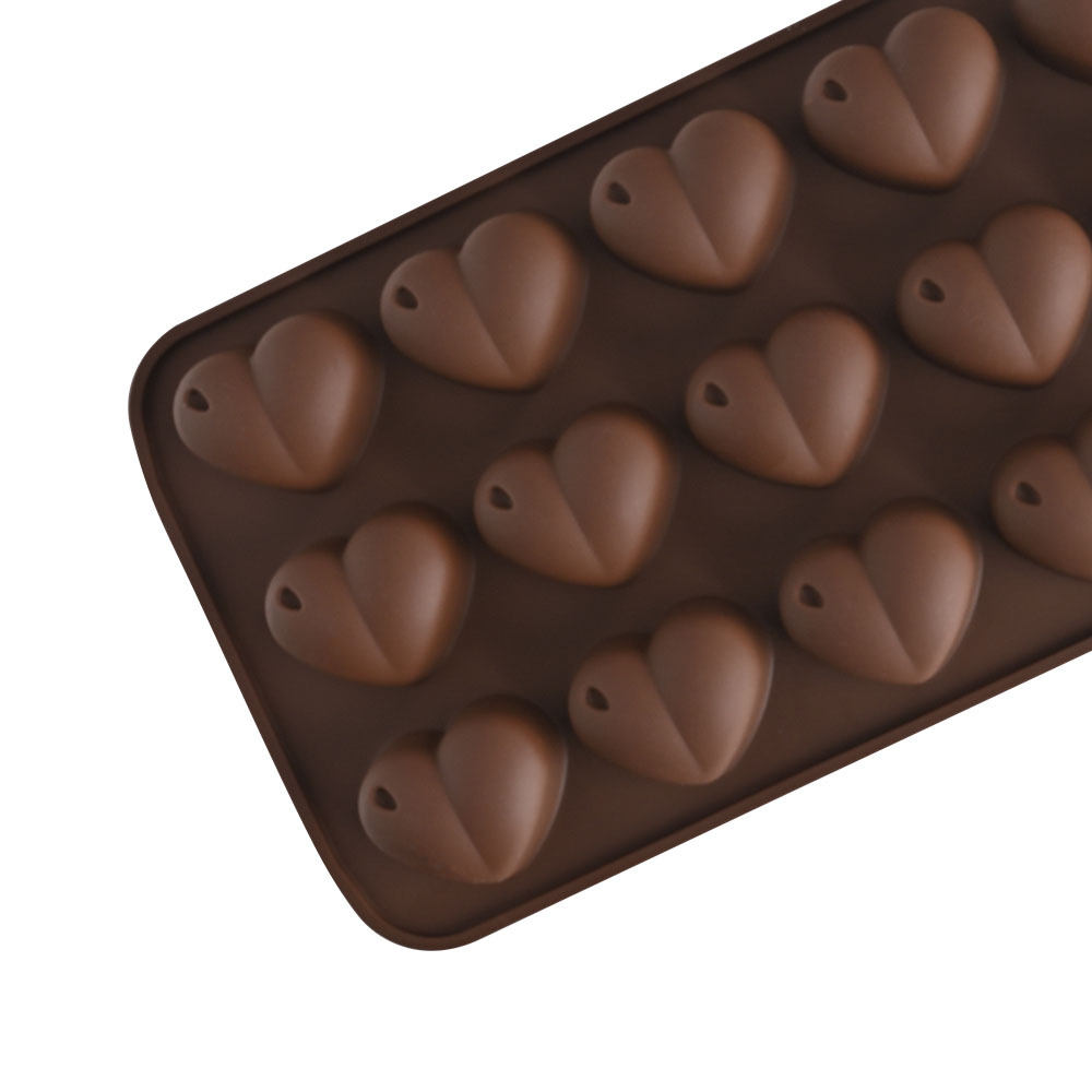 Silicone Chocolate Molds Set, 15-Cavity Flexible Candy Molds for Baking, Ice Cubes, And Chocolate Making