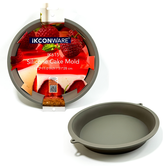 28cm Silicone Cake Mold - Large Non-Stick Round Silicone Baking Pan for Perfect Cakes, Pies, And Desserts