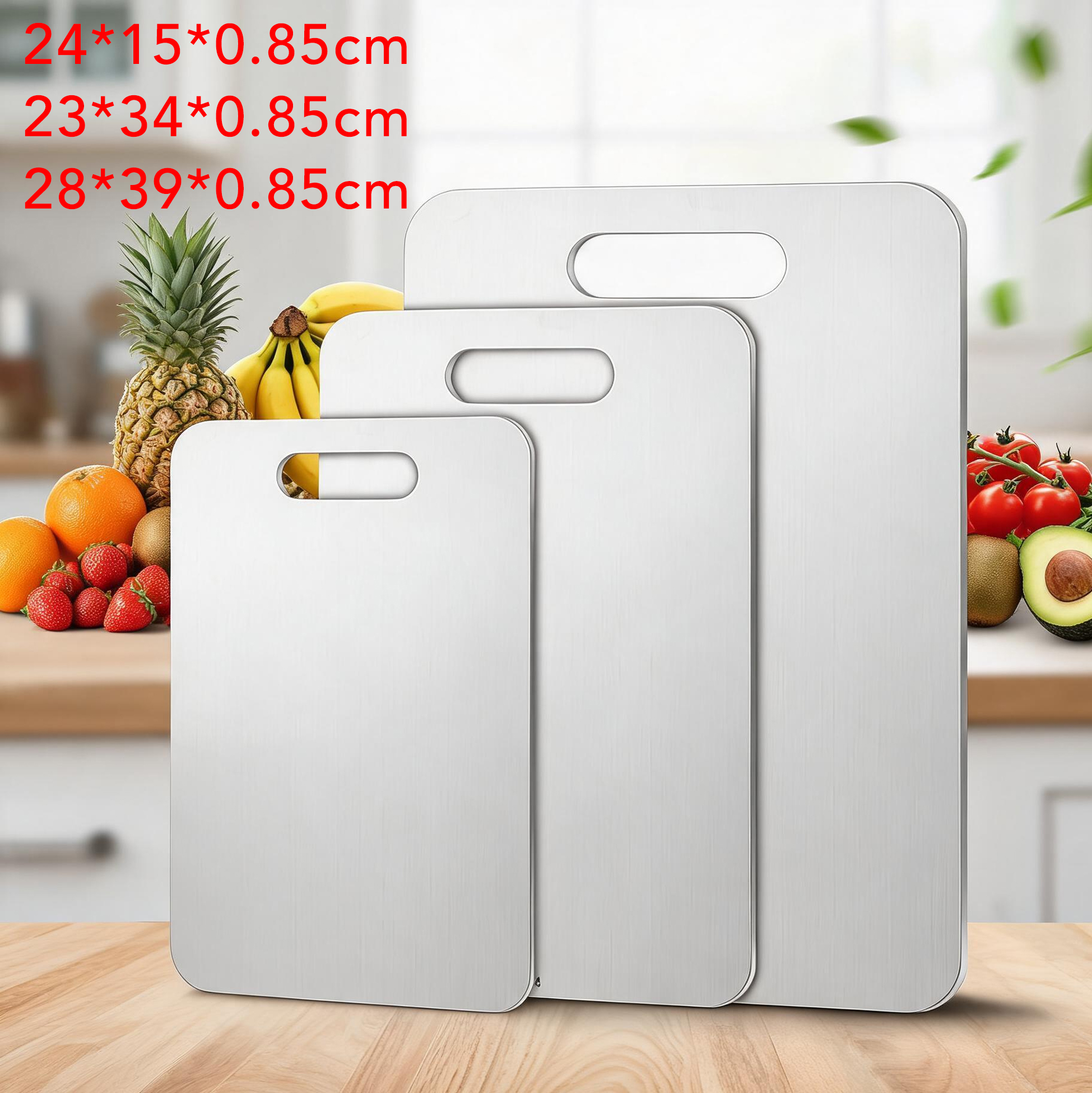 Stainless Steel Cutting Boards, BPA-Free Hygienic Chopping Boards