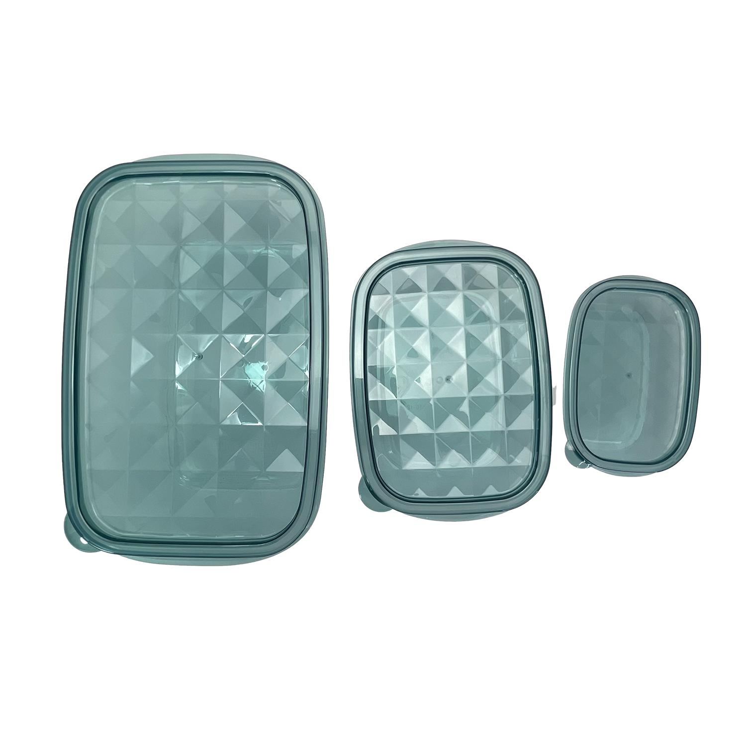3pcs Food Storage Container Set Plastic Food Jars Cereal Container Crisper Food Container 