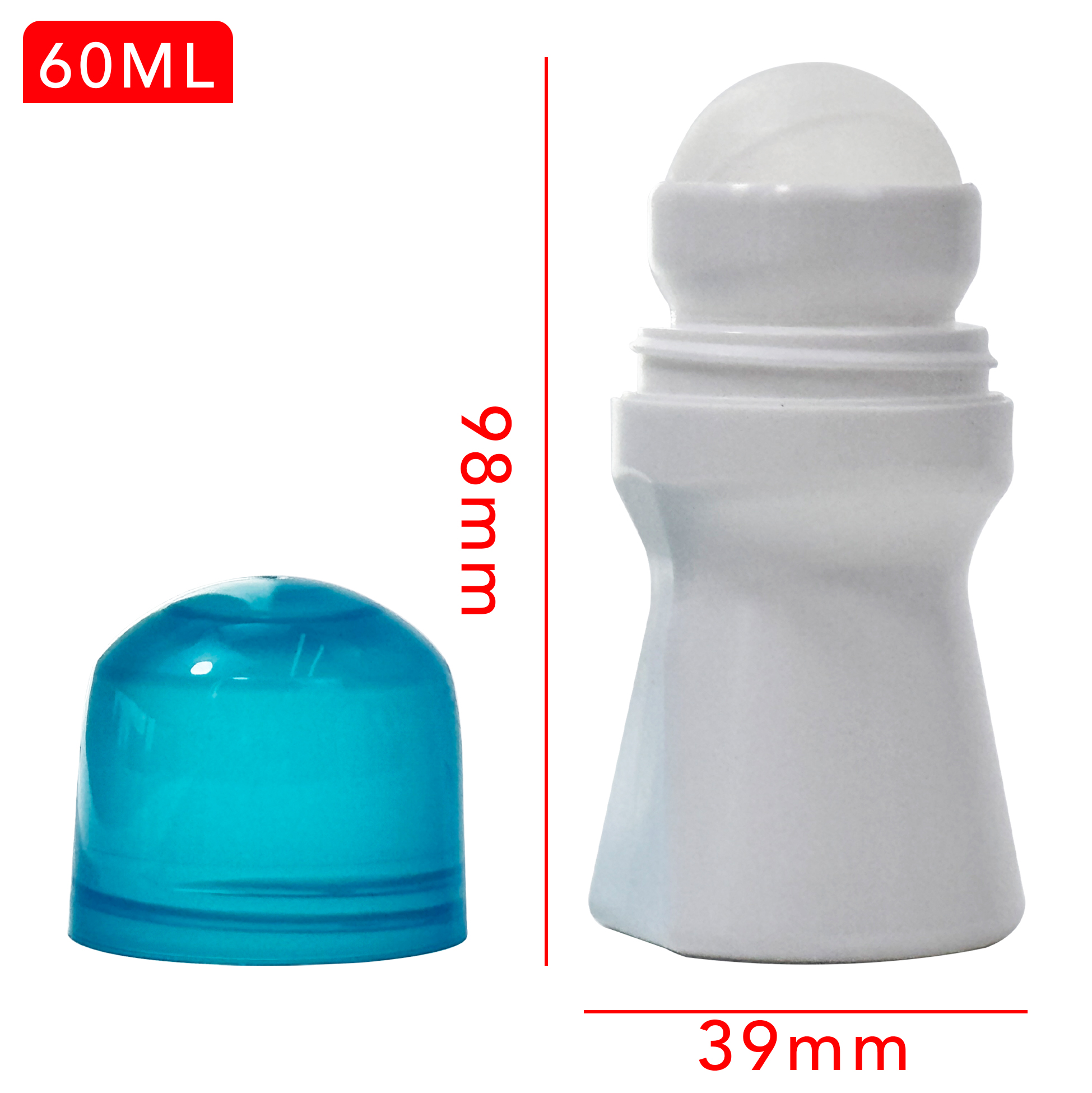High-Quality Refillable Roller Ball Deodorant Containers