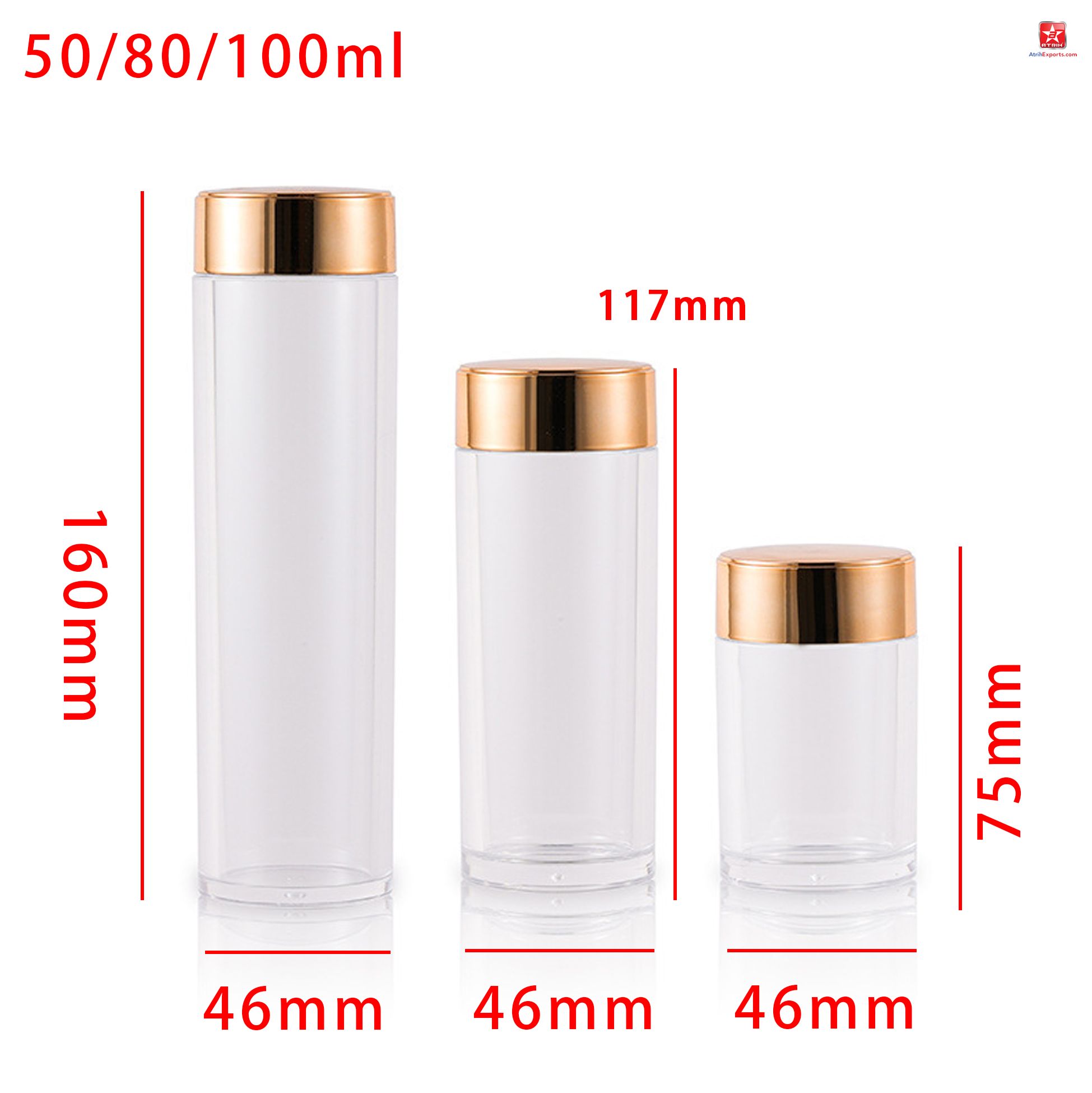 Transparent Plastic Capsule Container