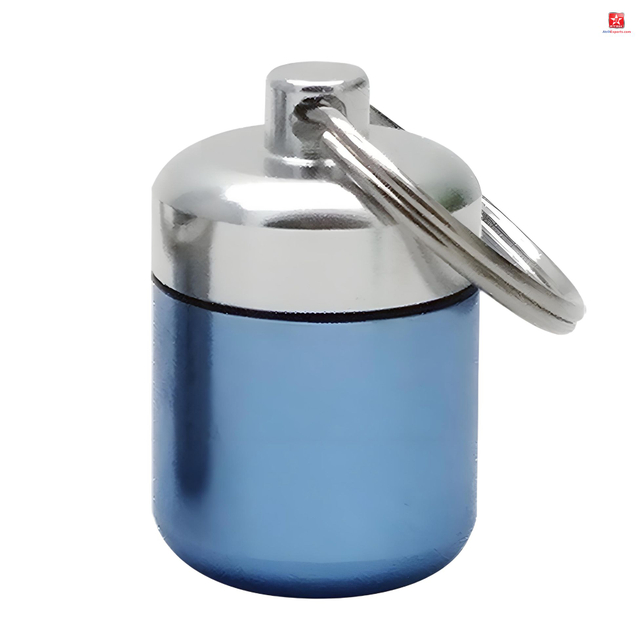 Mini Metal Pill Container Keychain