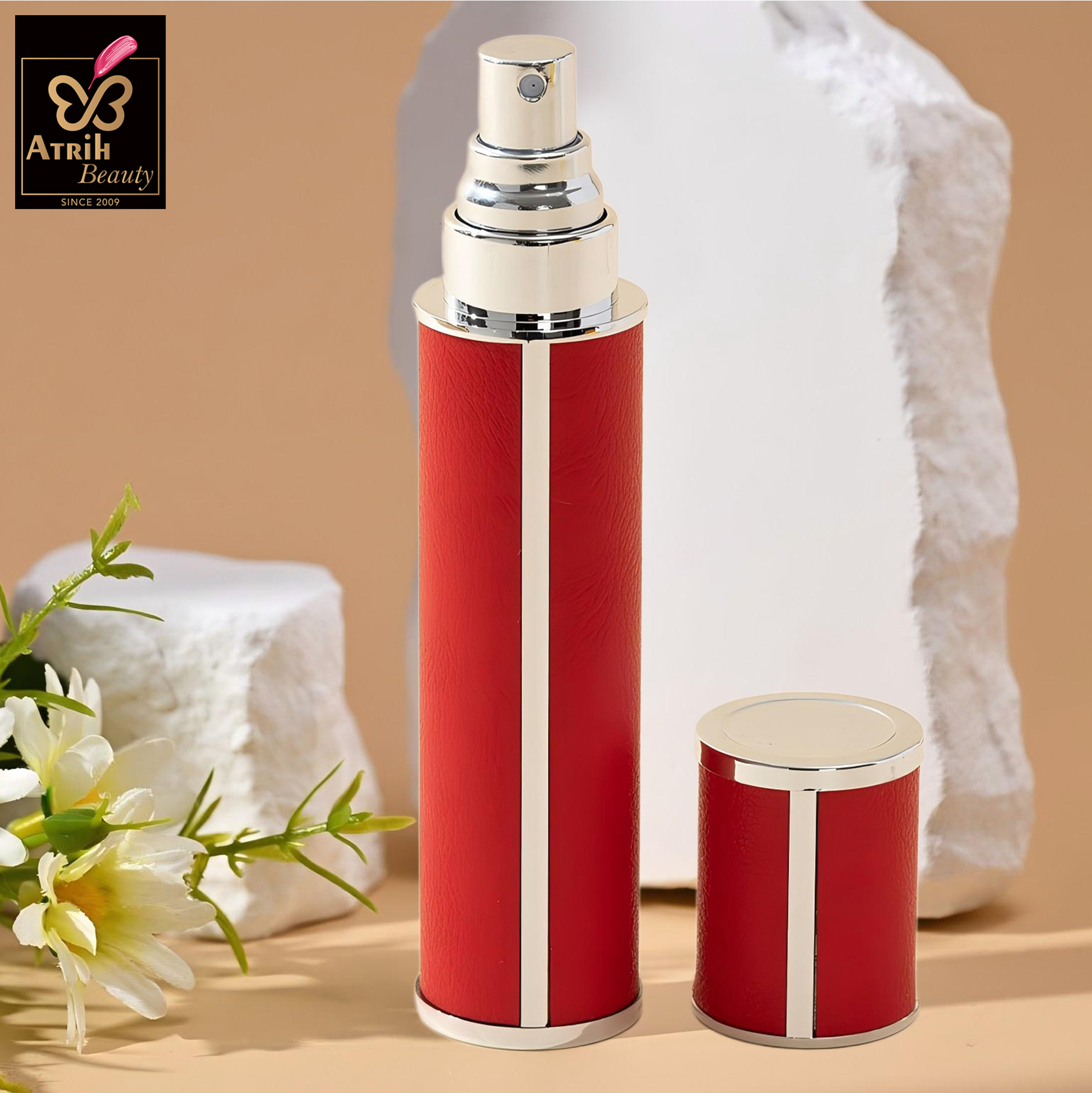 5ml Orange Leather Look Perfume Atomizer