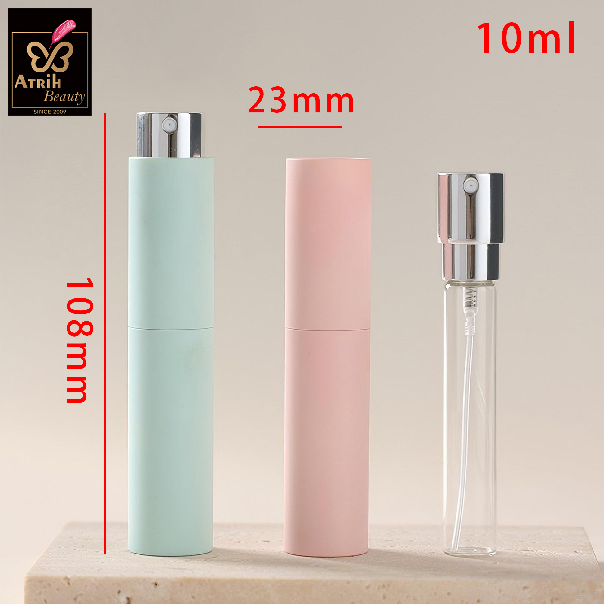 10ml Portable Perfume Atomizer with Gold Head