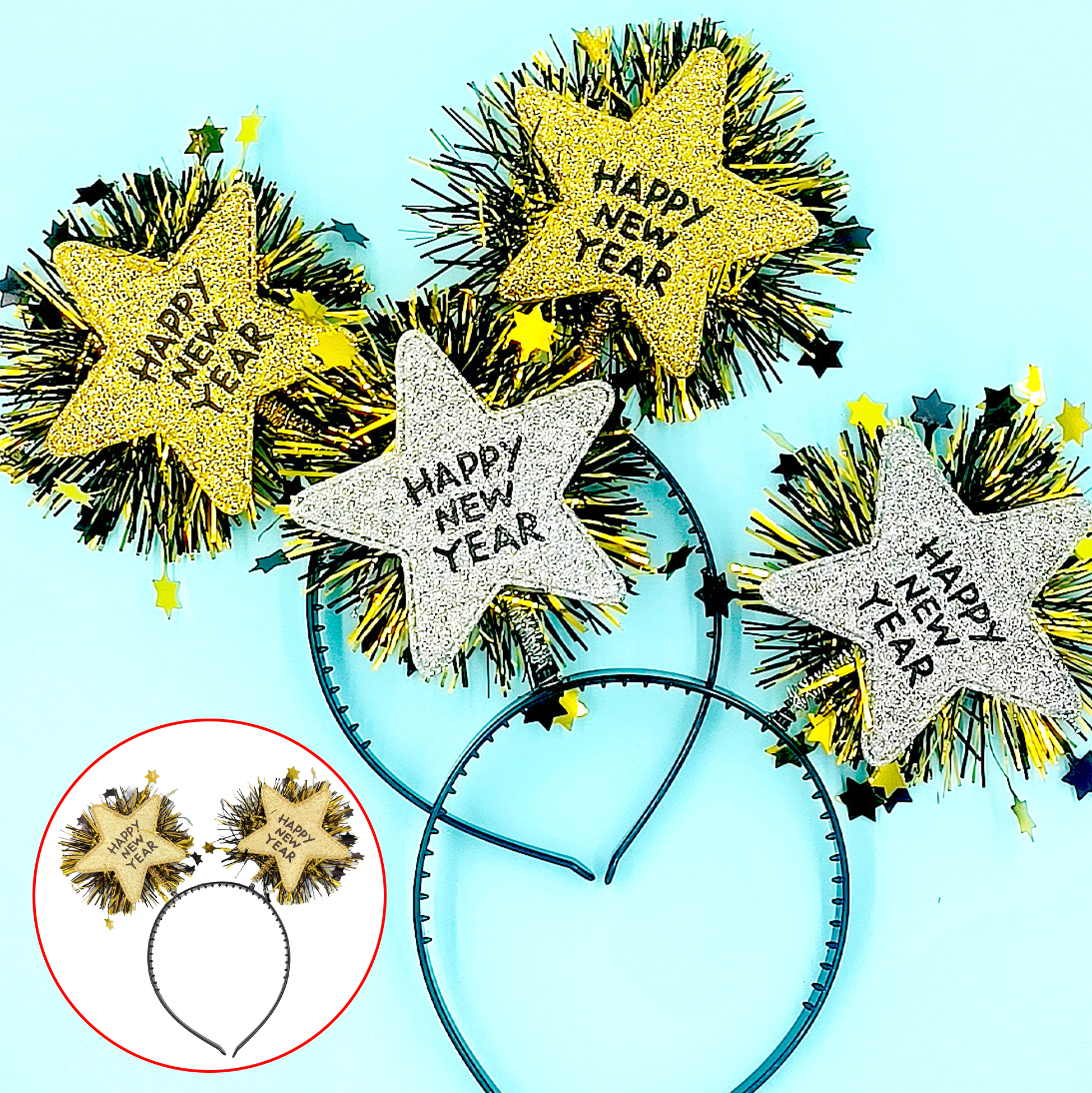 Happy New Year Star Headband 