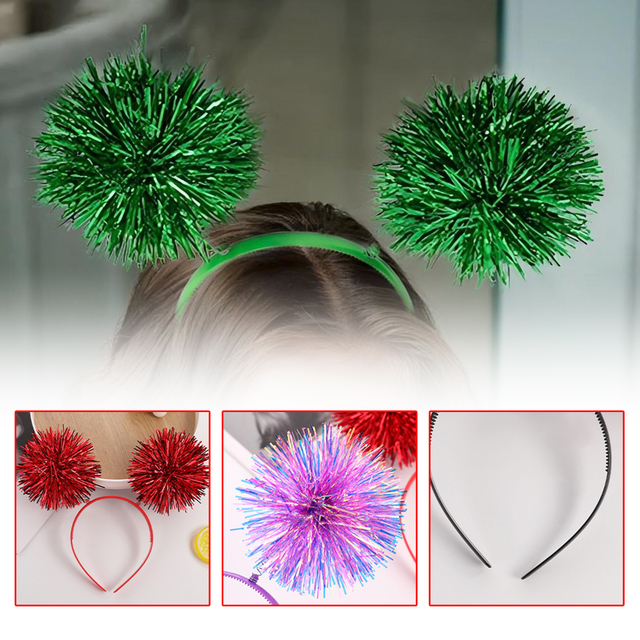 Sparkly Pom - Pom Headband