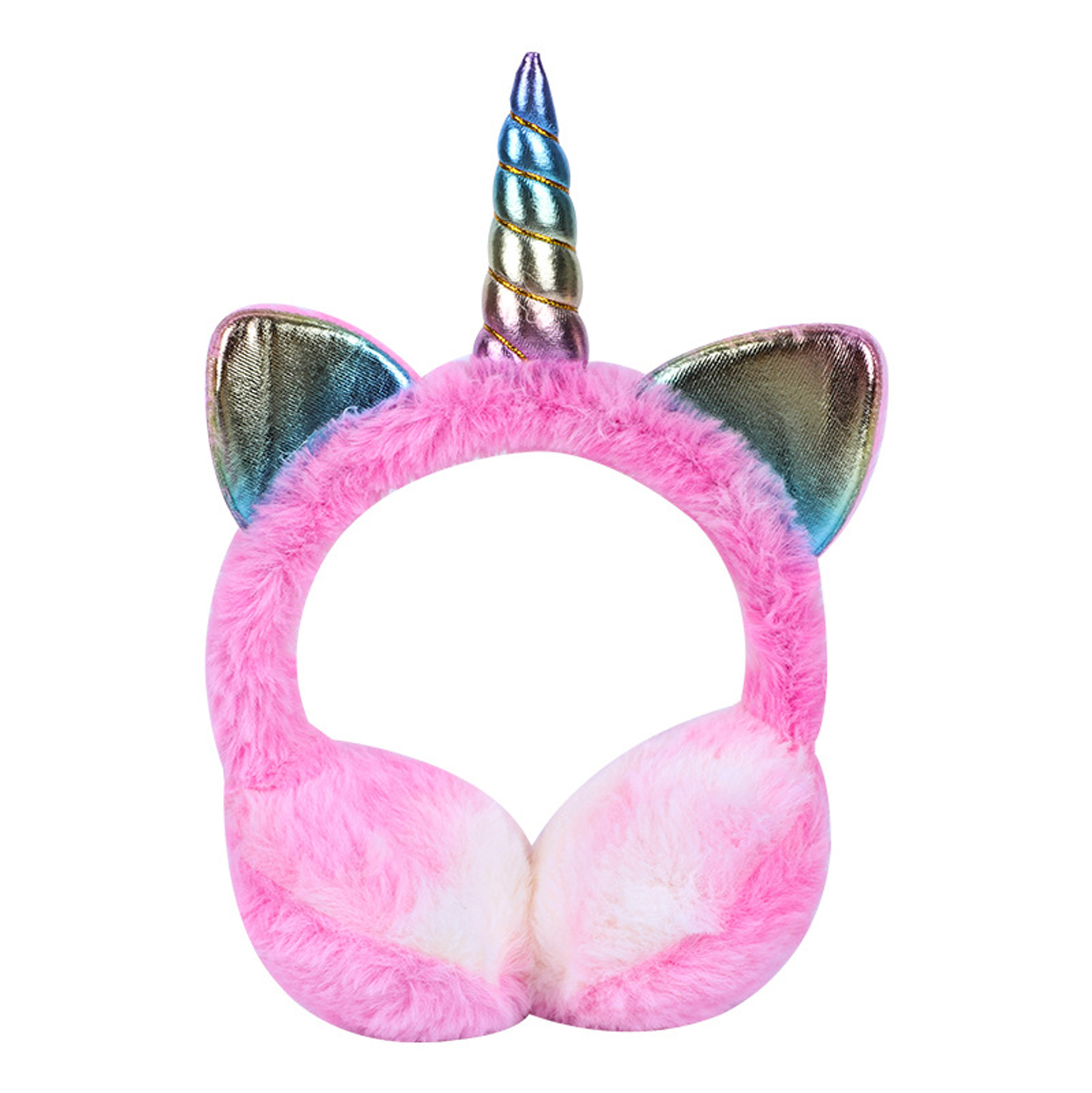 Unicorn Earmuffs with Fluffy Fur