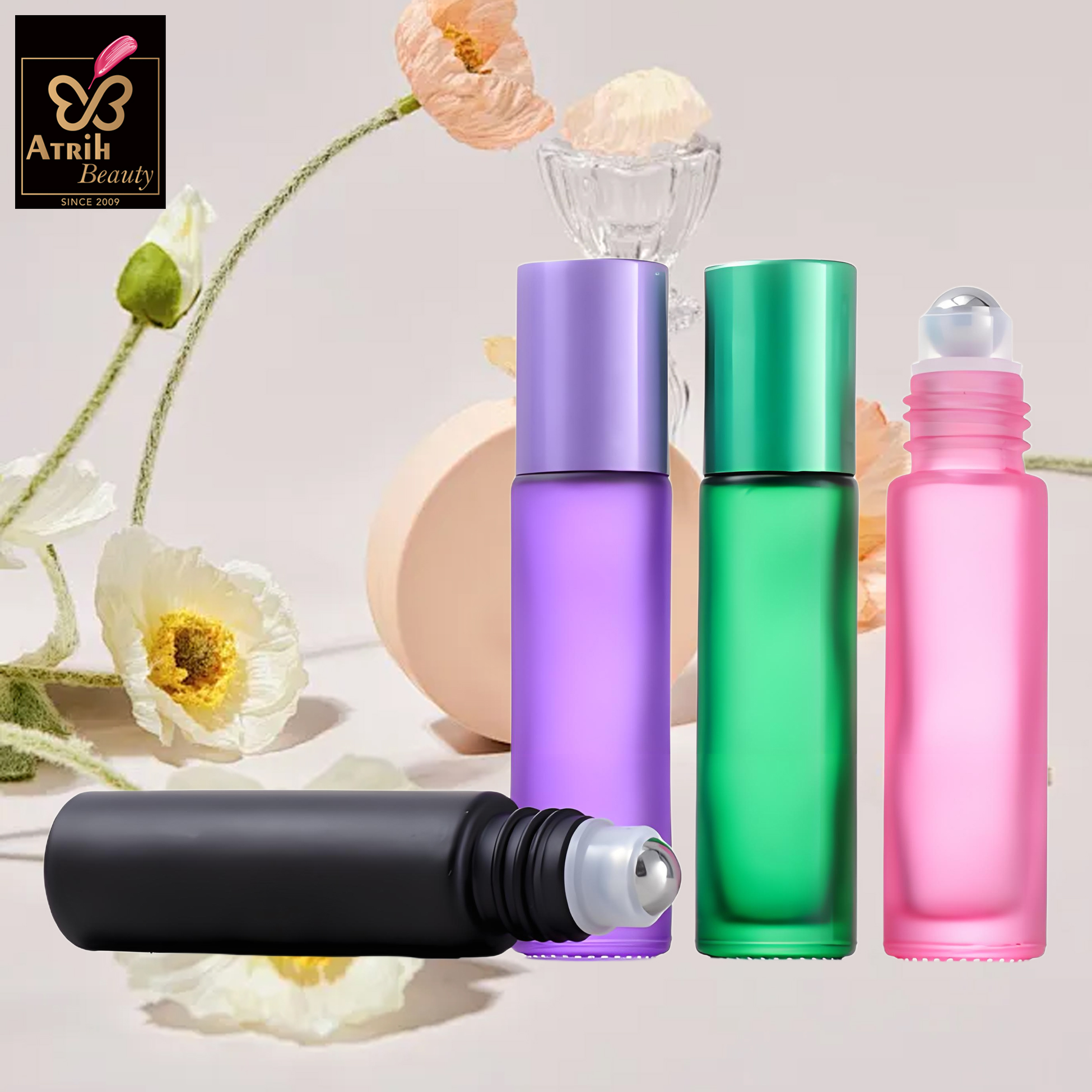 10ml Glass Roller Bottle with Gold Cap